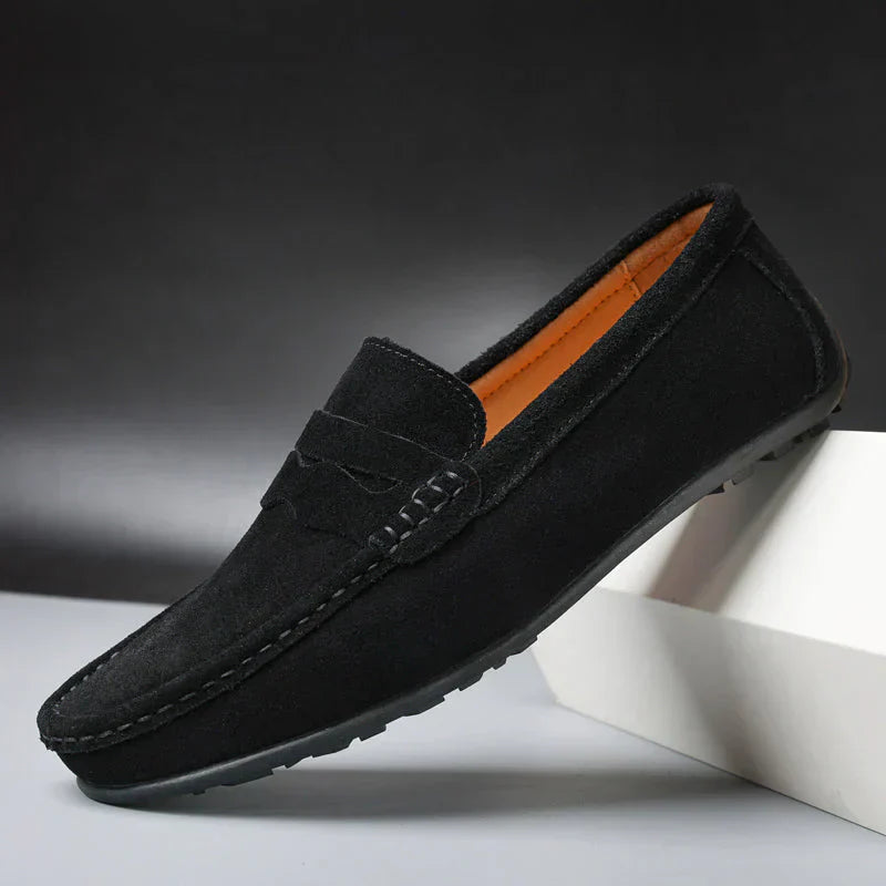 Men's Casual Suede Loafers, Flexible
