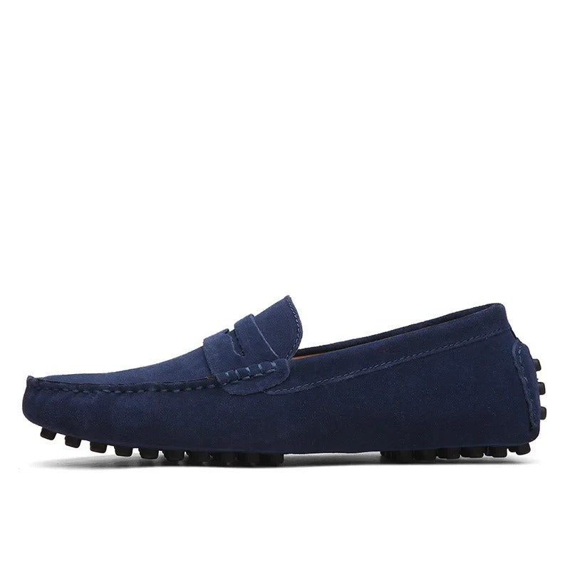 Men's Suede Loafers in Italian Style