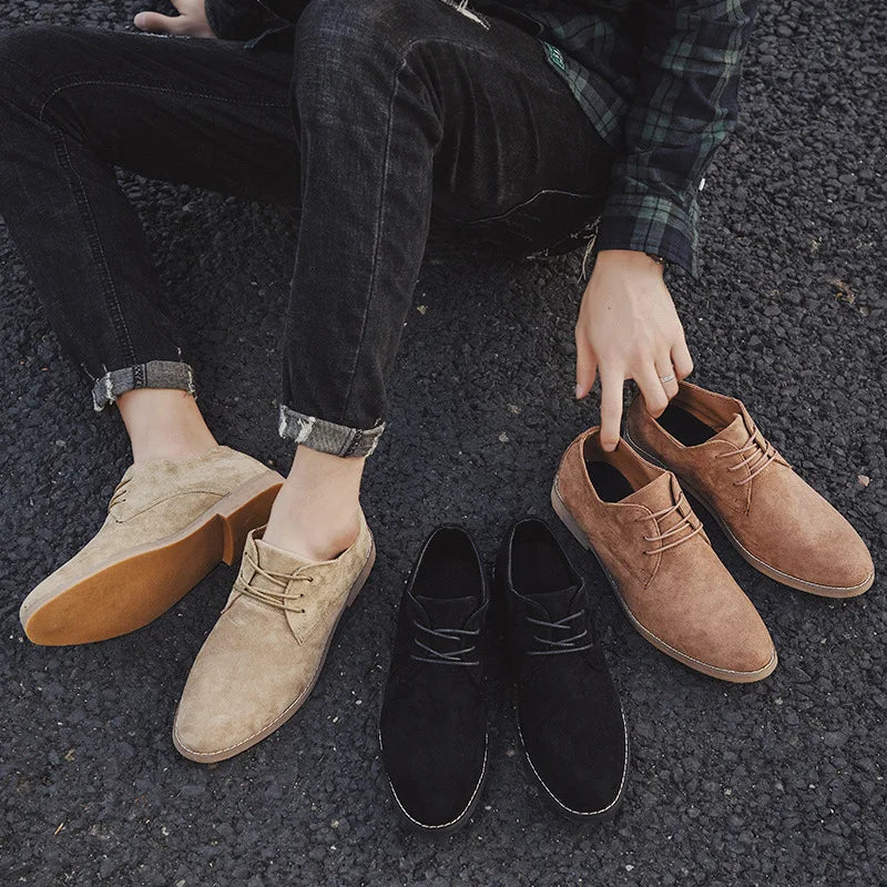 Men's Suede Oxford Shoes, Classic