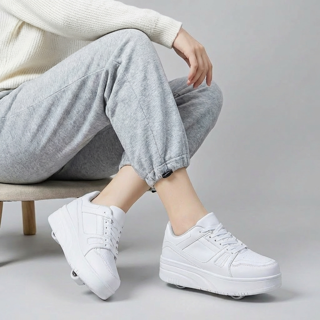Sport Shoes with Detachable Wheels