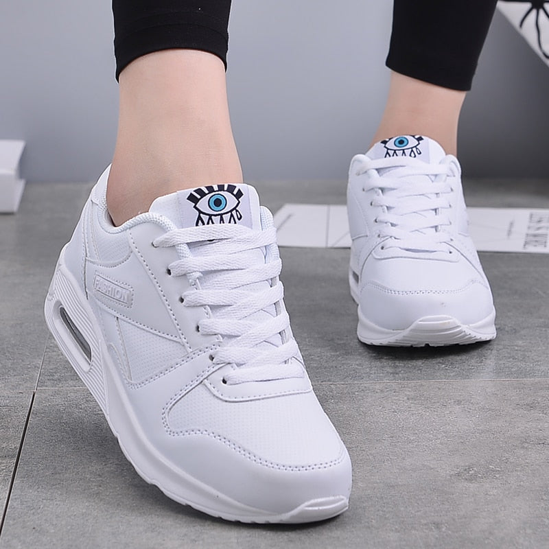 Women's Chunky-Sole Sneakers with Decorative Motif