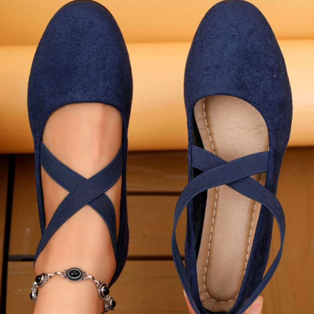 Women's Elegant Ballet Flats with Hidden Wedge
