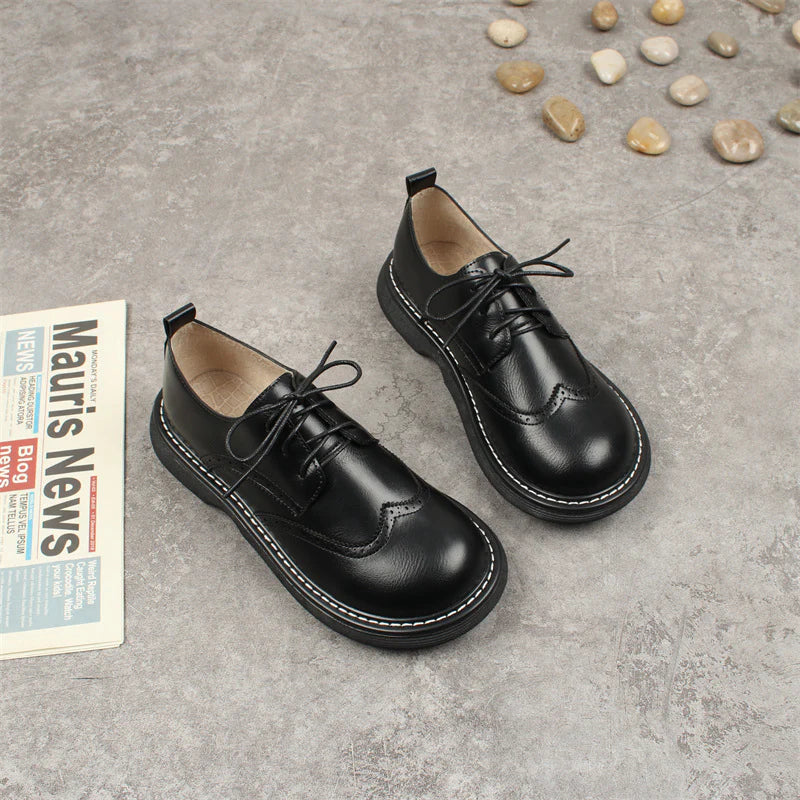 Women's Elegant Brogues with Perforations