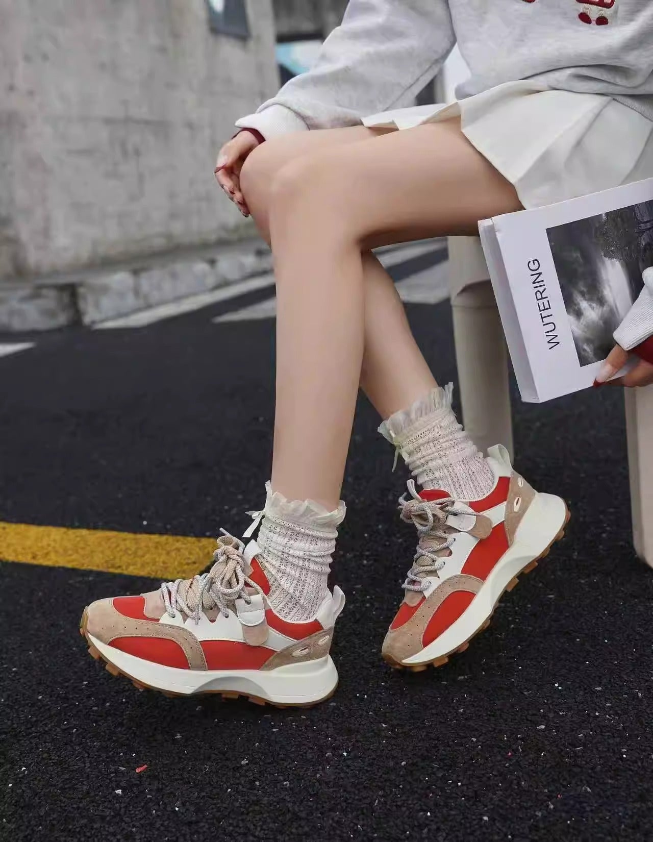 Women's Fashionable Color-Block Sneakers