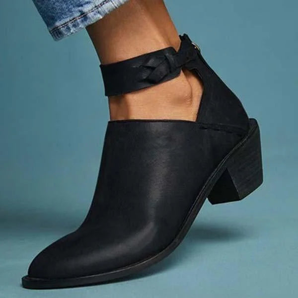Women's Heeled Ankle Boots with Soft Lining