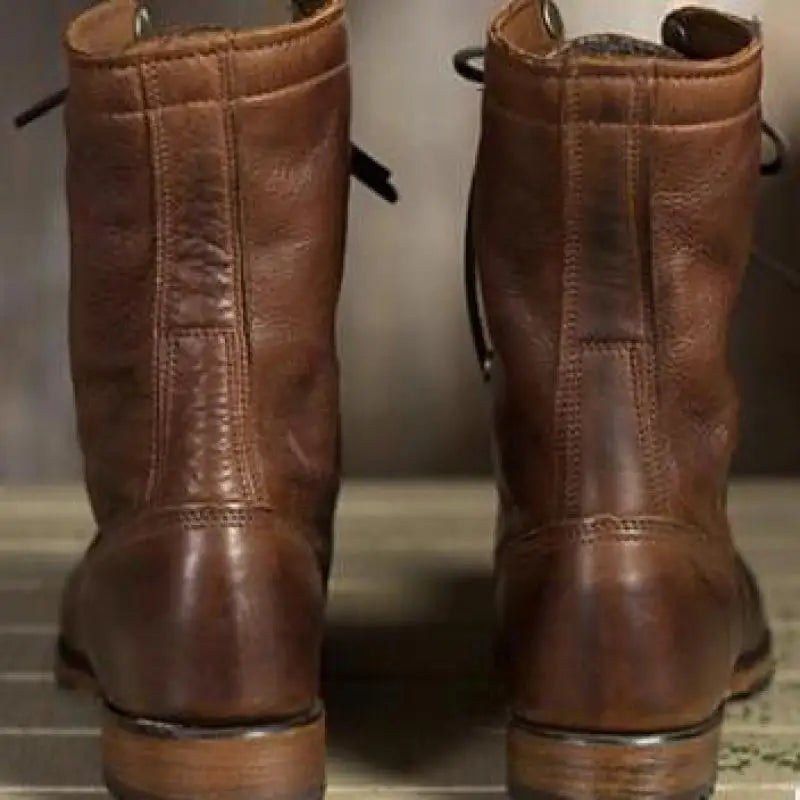 Women's Leather Boots with a Classic Design