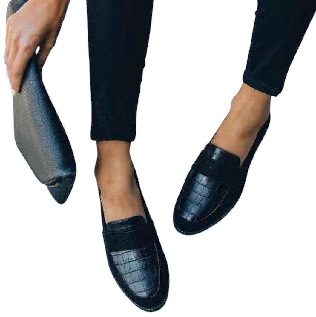 Women's Leather Loafers with a Smooth Finish