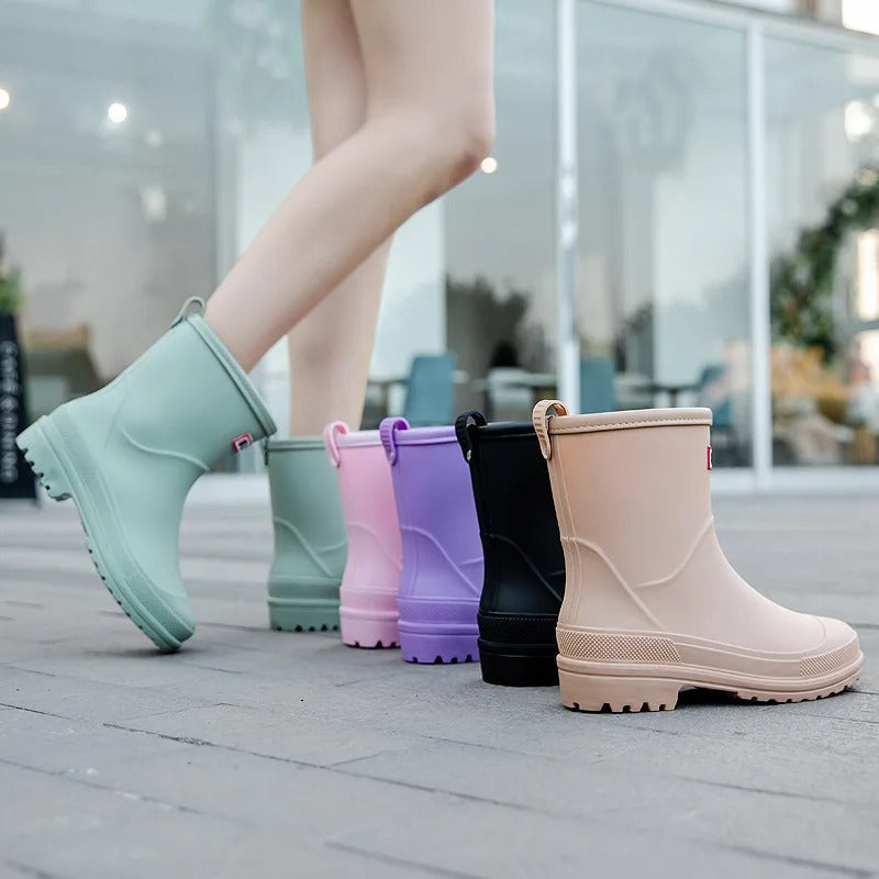 Women's Waterproof Mid-Calf Rain Boots