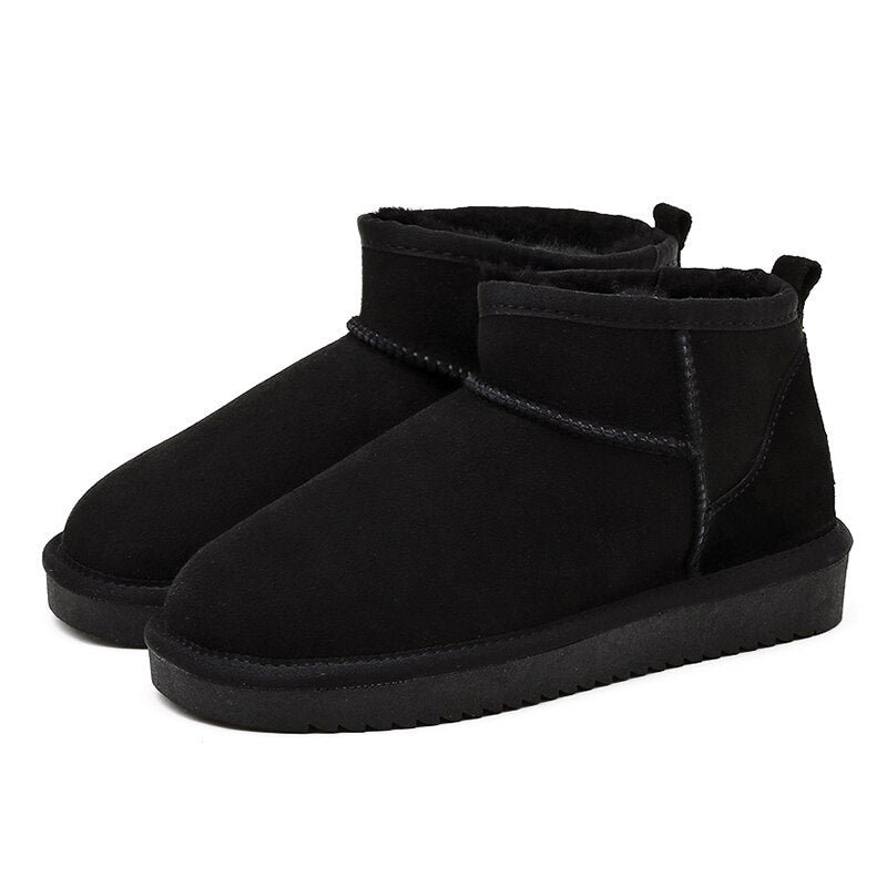 Women's Winter Ankle Boots with Fluffy Lining