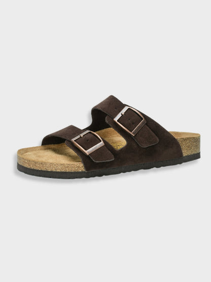 Men's Arizona-Style Slides with Double Strap