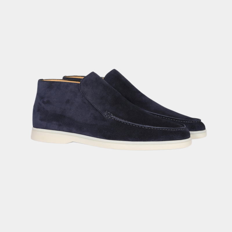 Men's Calf Suede Loafers, Elegant