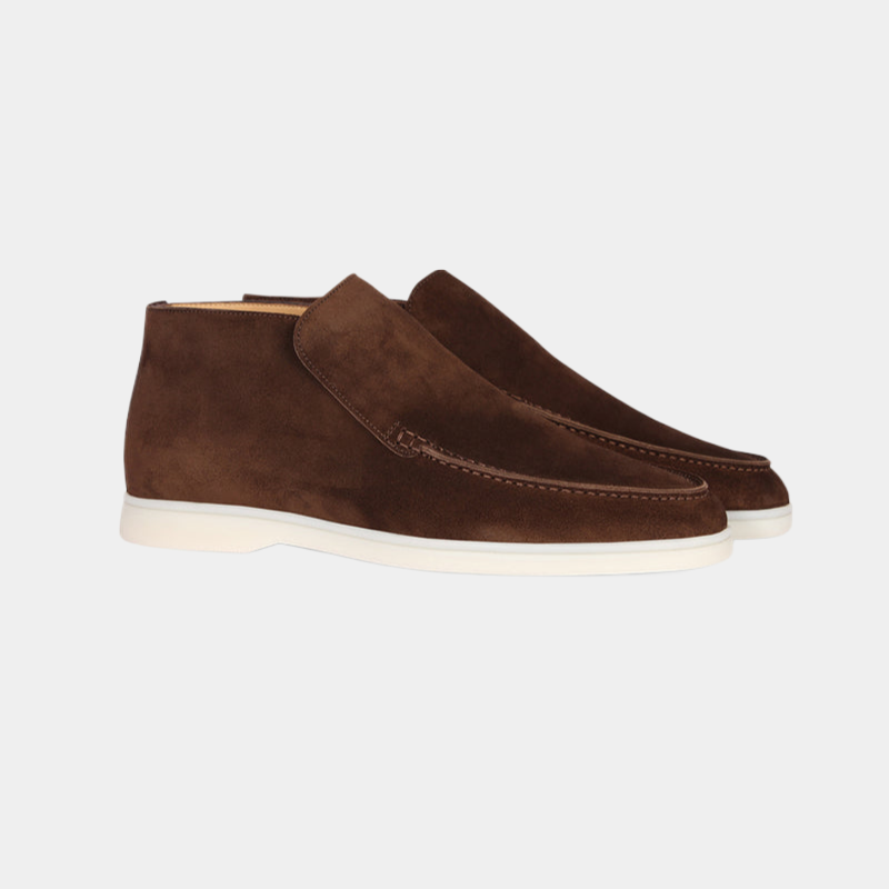 Men's Calf Suede Loafers, Elegant