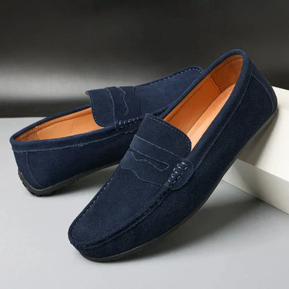 Men's Casual Suede Loafers, Flexible