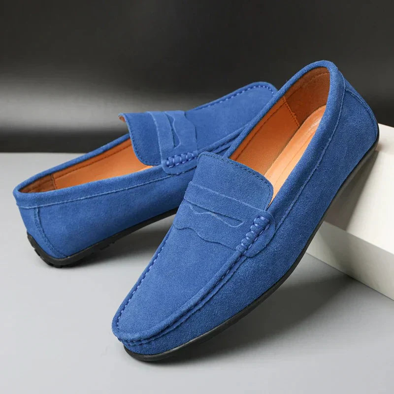 Men's Casual Suede Loafers, Flexible
