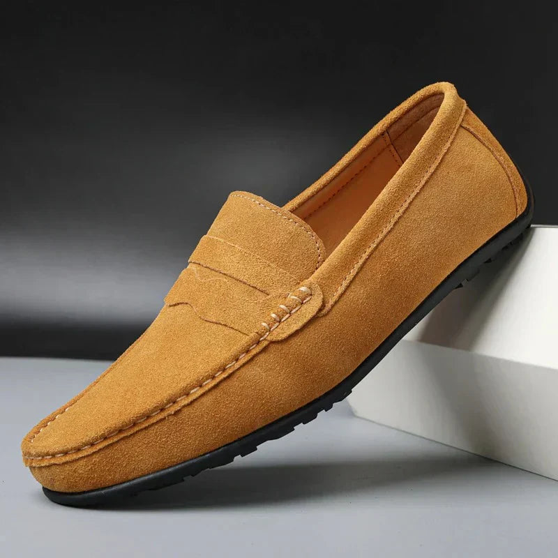 Men's Casual Suede Loafers, Flexible