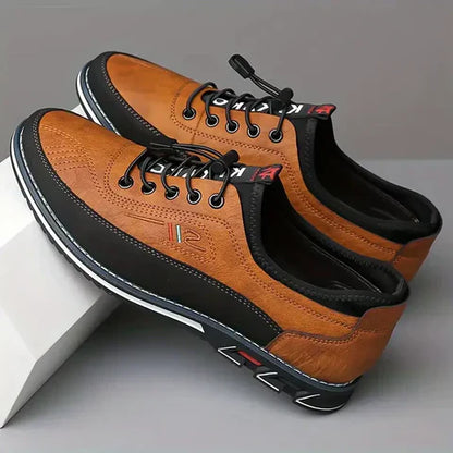 Men's Classic Leather Shoes, Breathable