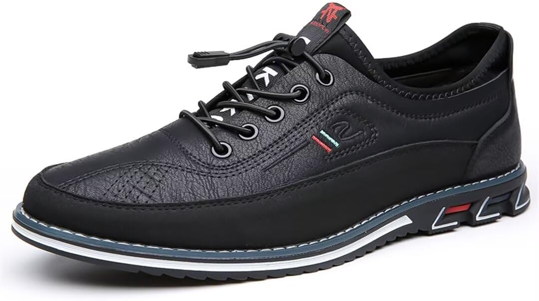 Men's Classic Leather Shoes, Breathable