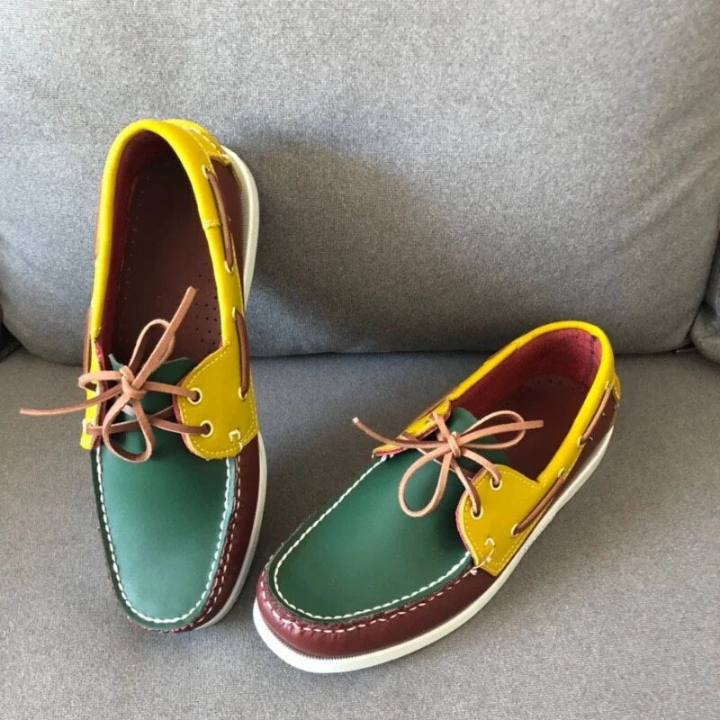 Men's Handcrafted Leather Boat Shoes