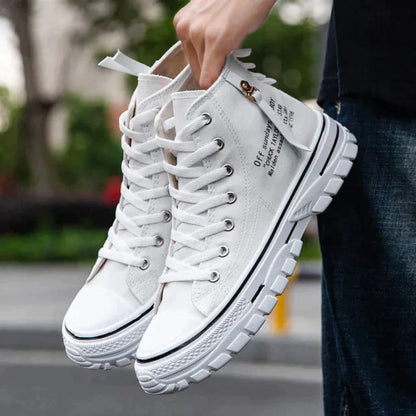 Men's High-Top Sneakers with Vulcanized Sole