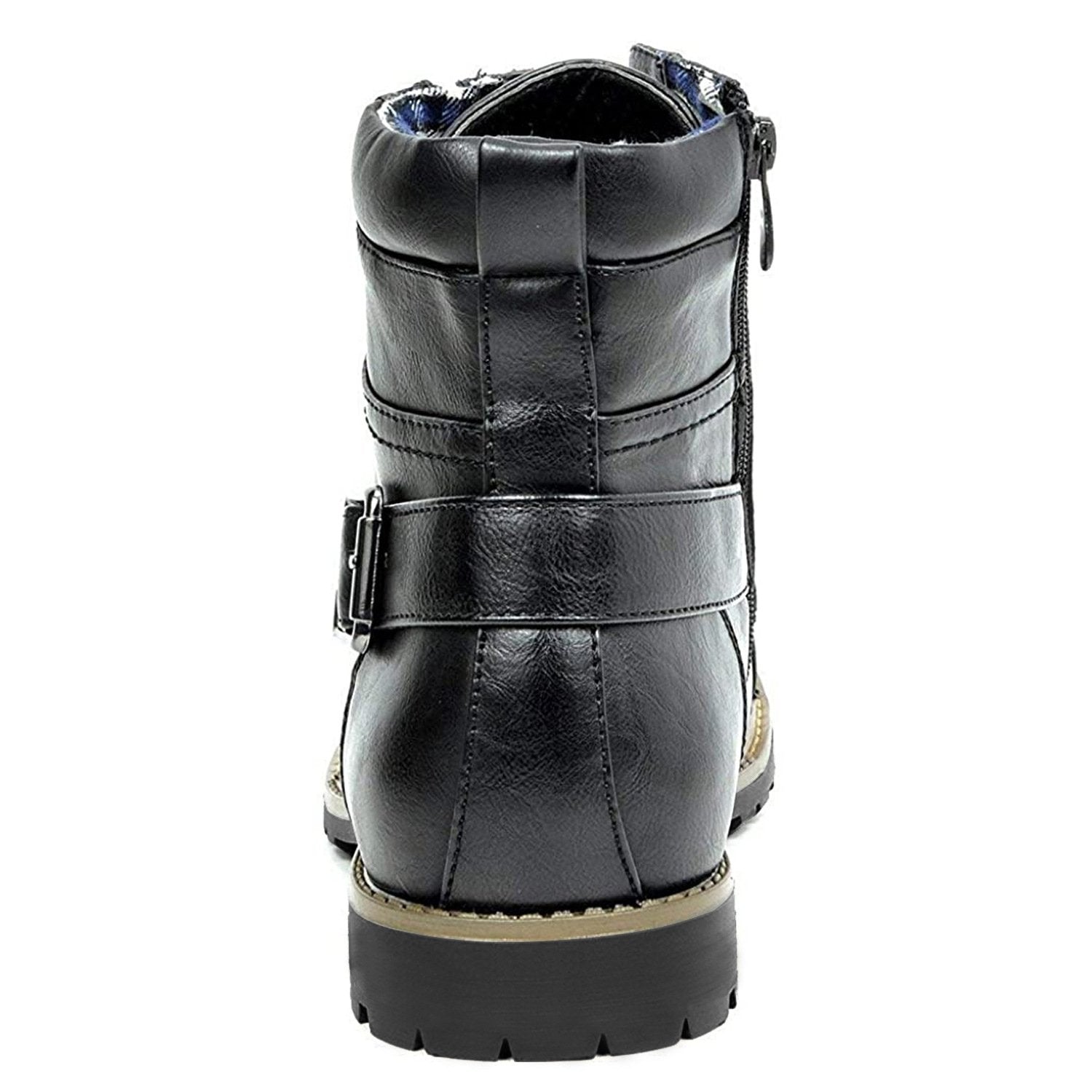 Men's Leather Biker Ankle Boots, Durable