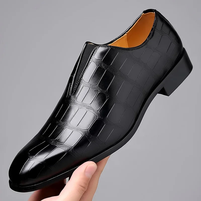 Men's Leather Business Shoes, Elegant