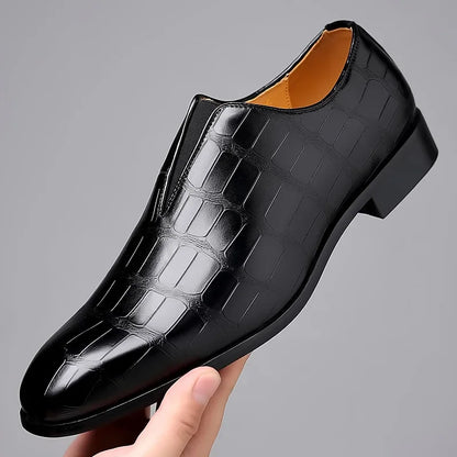 Men's Leather Business Shoes, Elegant