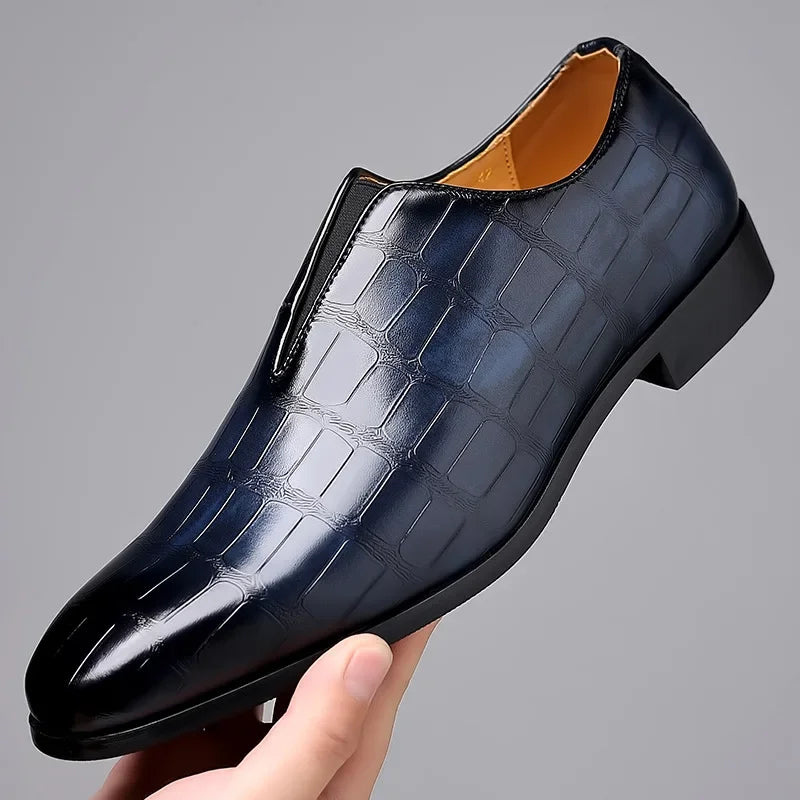 Men's Leather Business Shoes, Elegant