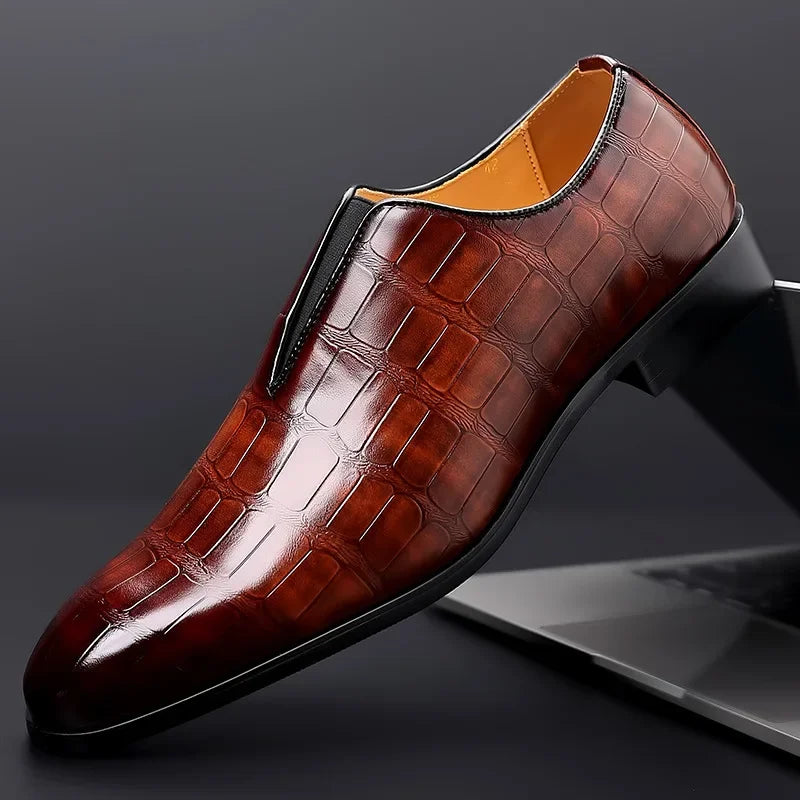 Men's Leather Business Shoes, Elegant