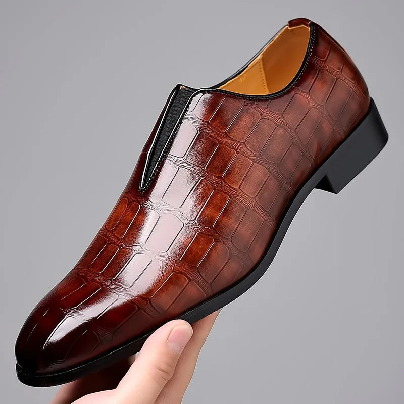 Men's Leather Business Shoes, Elegant