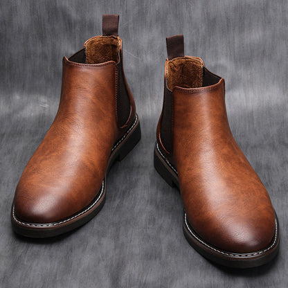 Men's Leather Chelsea Boots, Smooth