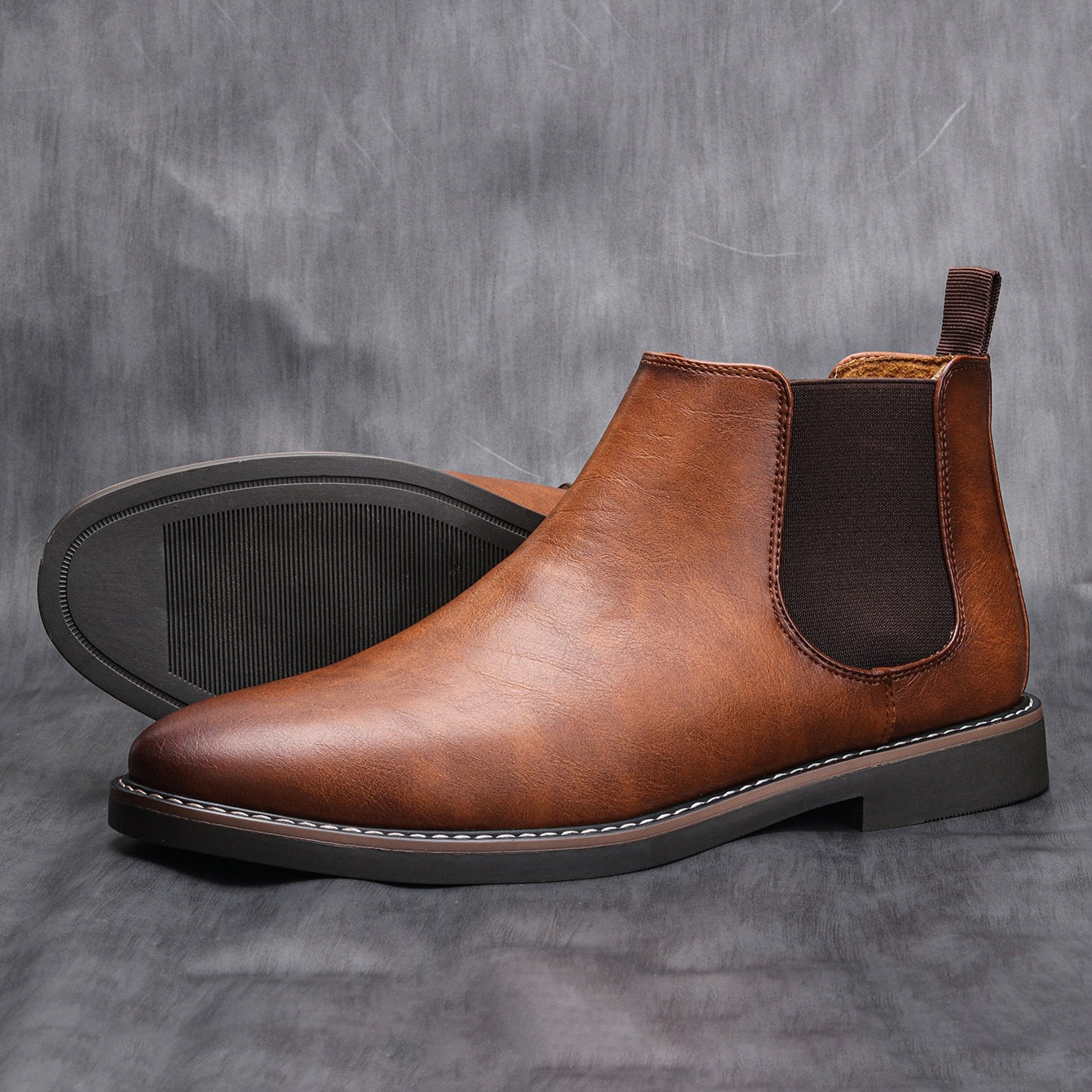 Men's Leather Chelsea Boots, Smooth