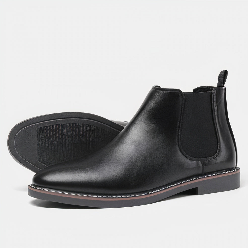 Men's Leather Chelsea Boots, Smooth