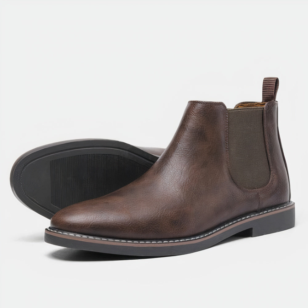 Men's Leather Chelsea Boots, Smooth