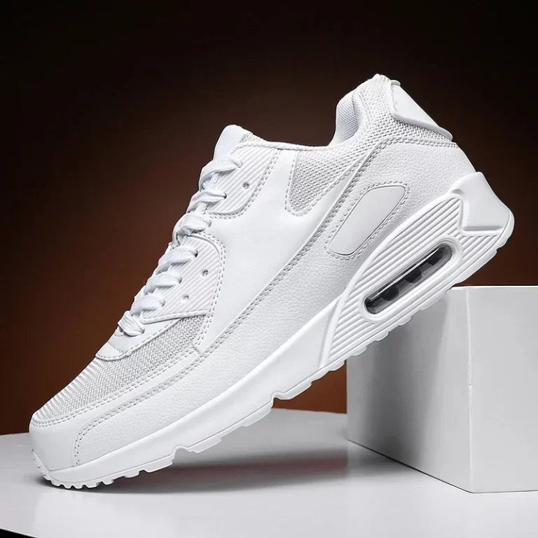 Men's Leather Chunky-Sole Sneakers