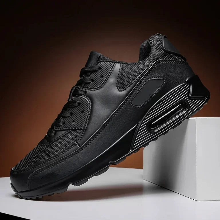 Men's Leather Chunky-Sole Sneakers