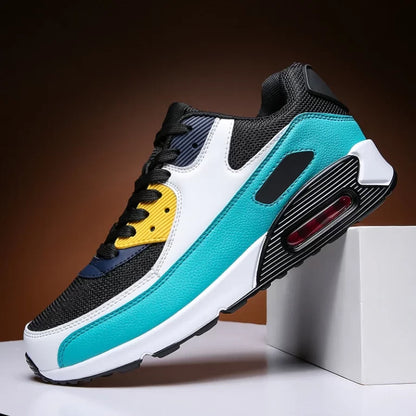 Men's Leather Chunky-Sole Sneakers