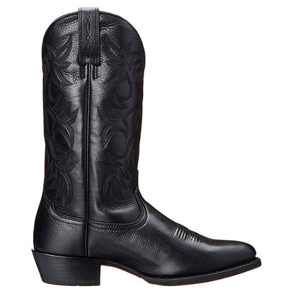 Men's Leather Cowboy Boots with Pointed Toe
