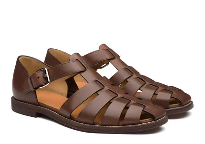 Men's Leather Gladiator Sandals, Non-Slip