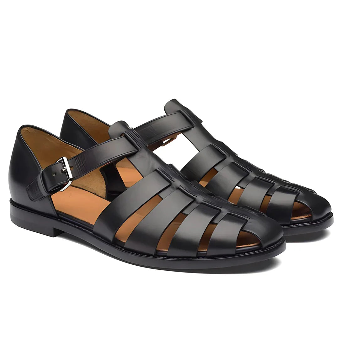 Men's Leather Gladiator Sandals, Non-Slip