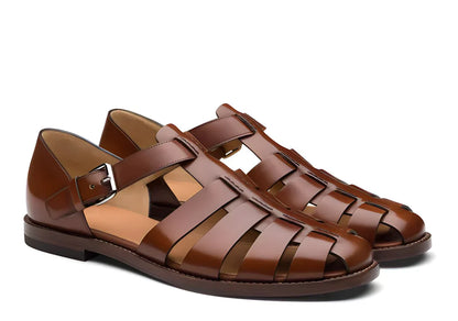 Men's Leather Gladiator Sandals, Non-Slip