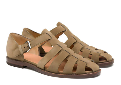 Men's Leather Gladiator Sandals, Non-Slip
