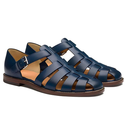 Men's Leather Gladiator Sandals, Non-Slip