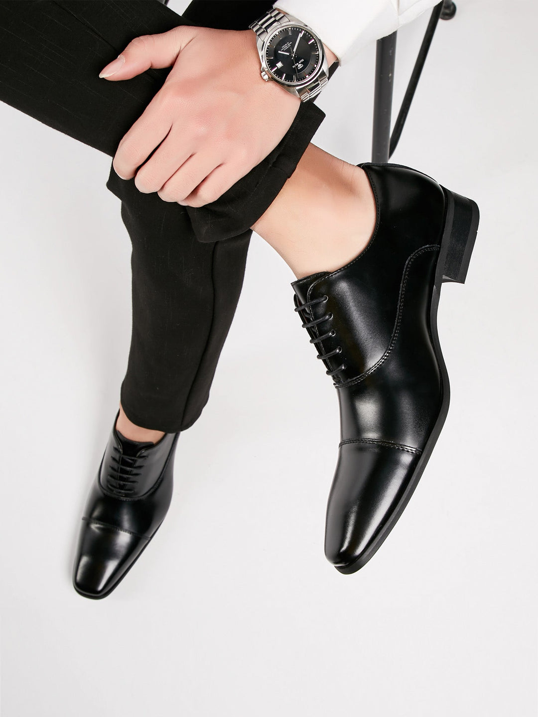 Men's Leather Lace-Up Shoes, Formal