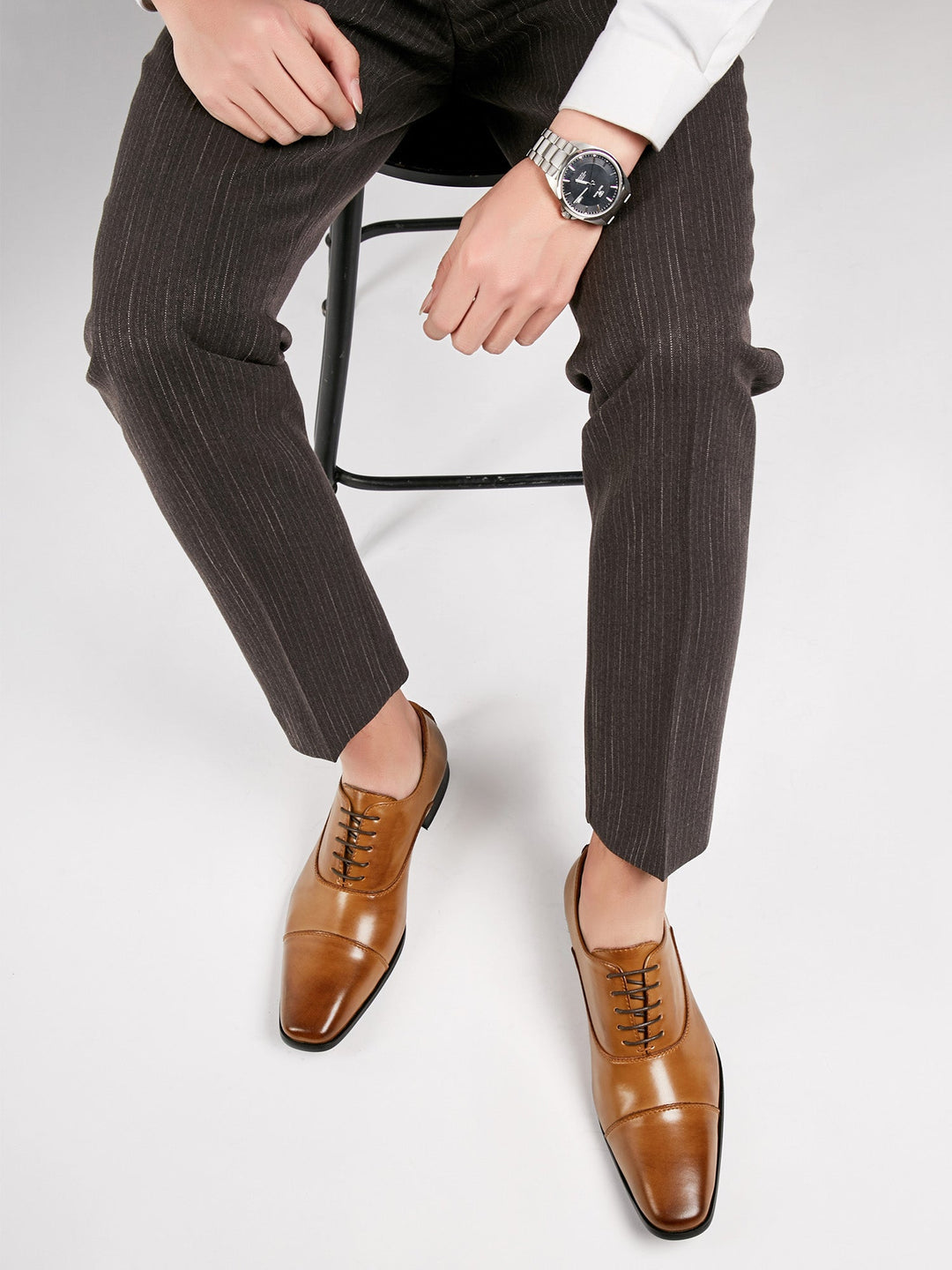 Men's Leather Lace-Up Shoes, Formal
