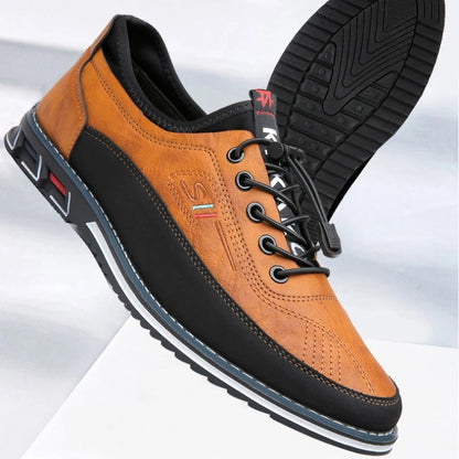 Men's Leather Oxford Shoes with Orthopedic Support