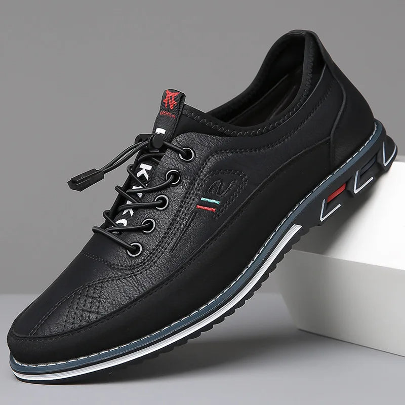 Men's Leather Oxford Shoes with Orthopedic Support