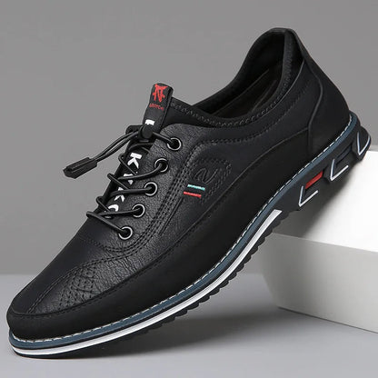 Men's Leather Oxford Shoes with Orthopedic Support