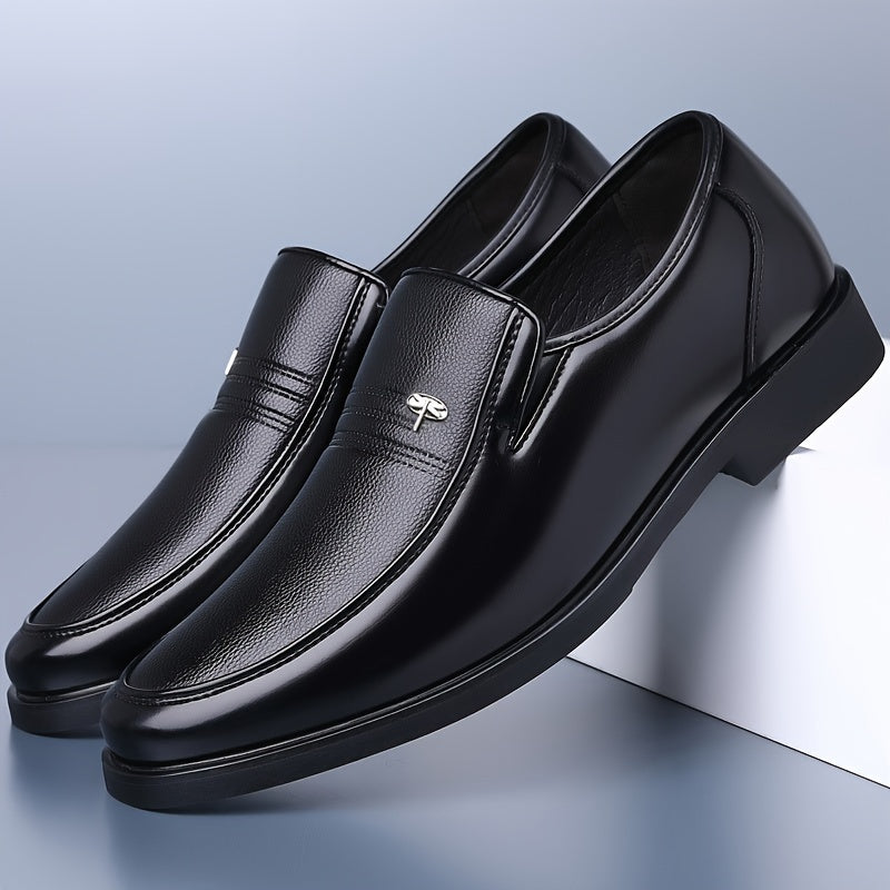 Men's Leather Slip-On Loafers, Breathable