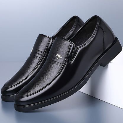 Men's Leather Slip-On Loafers, Breathable