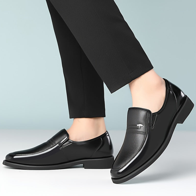 Men's Leather Slip-On Loafers, Breathable